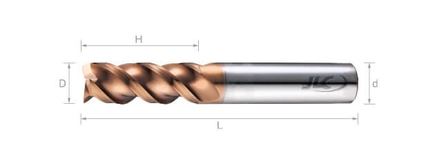 SEP超微粒鎢鋼銑刀(圓溝型/白鐵.鑄鐵用)-3刃