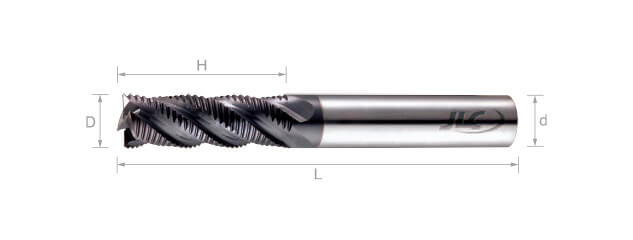 超微粒鎢鋼粗銑刀(標準型)-4刃