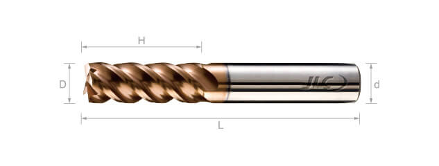 SEP超微粒鎢鋼銑刀(長刃型/圓溝型) 45°