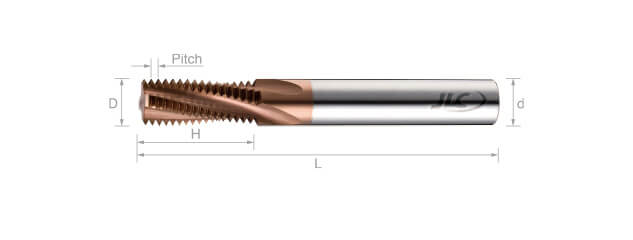 鎢鋼螺旋銑牙刀-ISO規格(內牙)