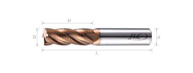 極細微粒鎢鋼粗銑刀(標準型)-4刃