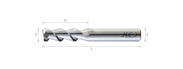 鎢鋼鋁用銑刀(精修型)55°-2刃