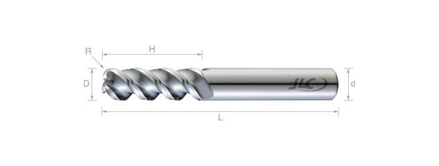 SEP鎢鋼圓鼻鋁用銑刀(圓溝型)50°-3刃