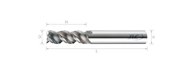 SEP鎢鋼鋁用銑刀(波浪型)45°-3刃