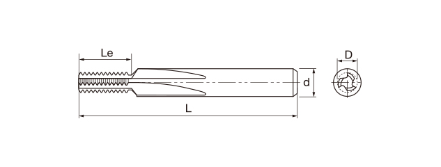 鎢鋼直刃螺紋銑牙刀-BSW(內牙/外牙)