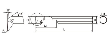 複合式自動車床 (內孔車刀)