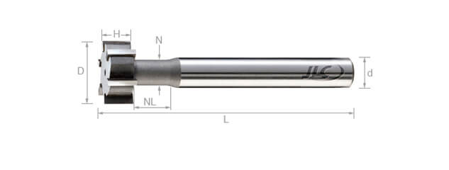 焊刃鎢鋼T型槽銑刀 (直刃)