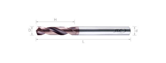 鎢鋼高速鑽頭 (5倍長) -2刃