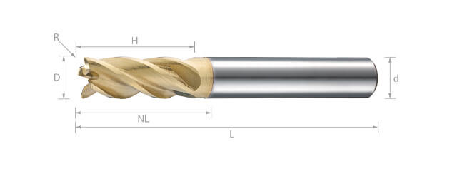 APEF Bullet-Shaped Generic End Mill For Steel (Generic Type) APEF Bullet-Shaped Generic End Mill For Steel (Generic Type)